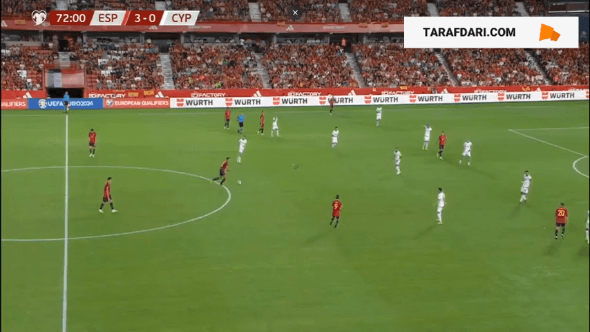 گل فران تورس به قبرس (اسپانیا 4-0 قبرس)
