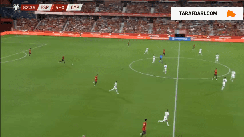 گل دوم فران تورس به قبرس (اسپانیا 6-0 قبرس)