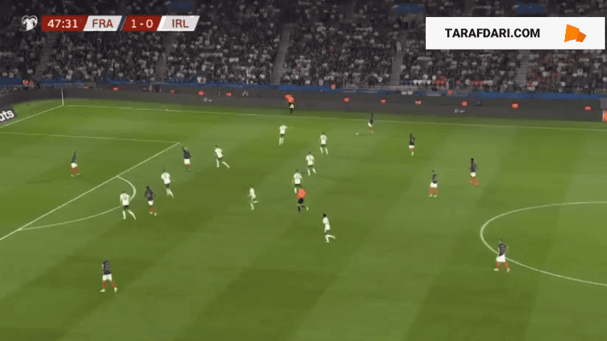 گل مارکوس تورام به جمهوری ایرلند (فرانسه 2-0 جمهوری ایرلند)