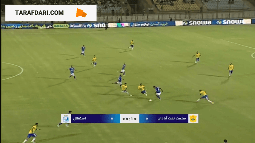 خلاصه بازی صنعت نفت آبادان 0-3 استقلال (لیگ برتر ایران - 1402/1403)