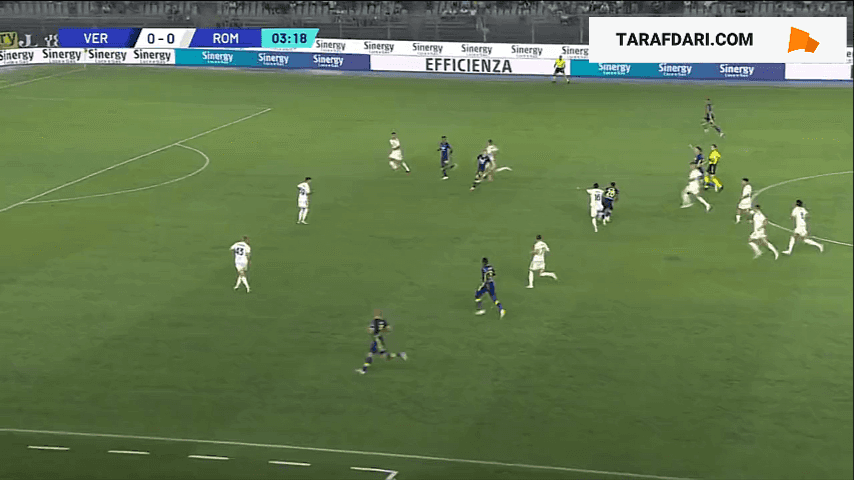 گل اوندری دودا به آاس رم (هلاس ورونا 1-0 آاس رم)