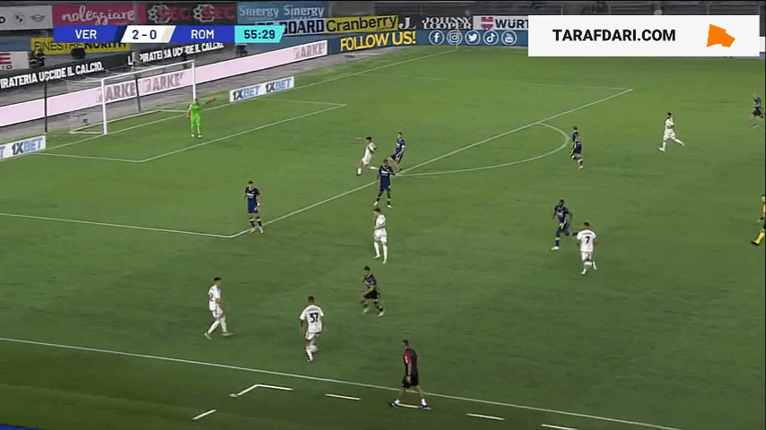 گل حسام عوار به هلاس ورونا (هلاس ورونا 2-1 آاس رم)
