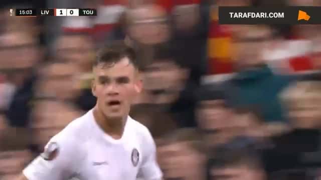 گل دالینگا به لیورپول (لیورپول 1-1 تولوز)