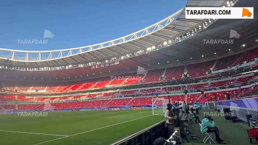 ورزشگاه احمد بن علی، دو ساعت مانده به آغاز بازی کره جنوبی - اردن / فیلم