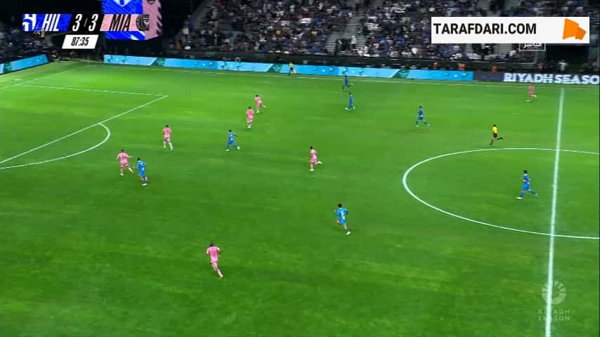 گل مالکوم به اینتر میامی (الهلال 4-3 اینتر میامی)