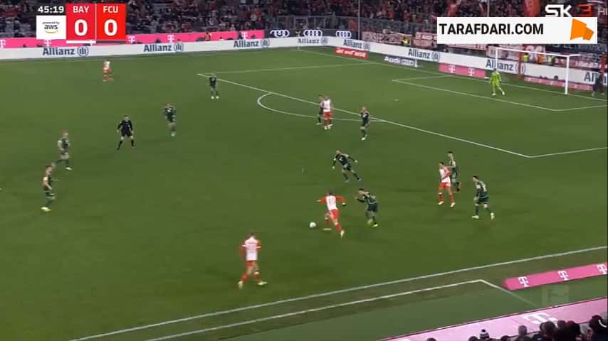 گل رافائل گریرو به اونیون برلین (بایرن مونیخ 1-0 اونیون برلین)