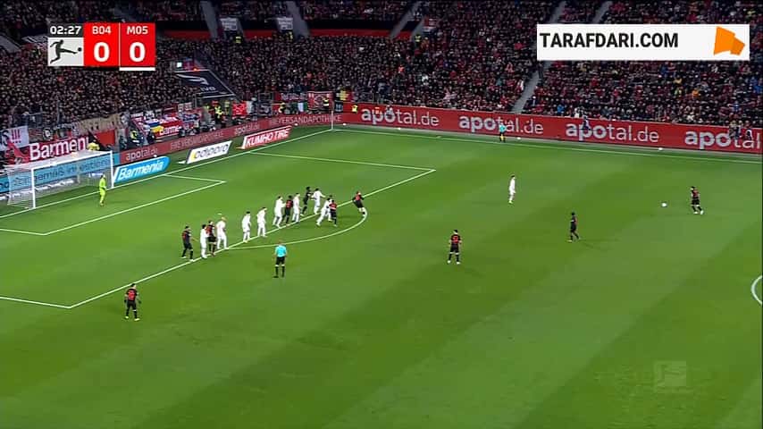 گل های بازی بایرلورکوزن 2-1 ماینتس (بوندسلیگا - 2023/24)