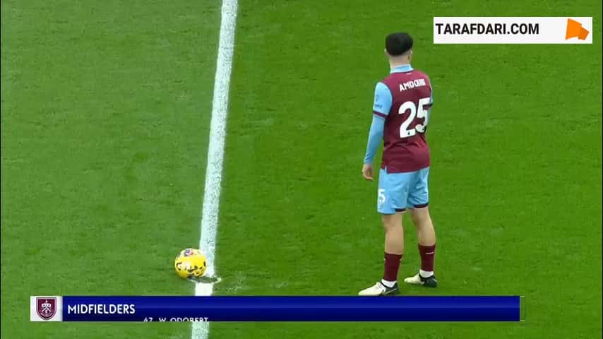 خلاصه بازی برنلی 0-5 آرسنال (لیگ برتر انگلیس - 2023/24)
