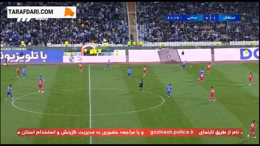 گل مهرداد محمدی به نساجی (استقلال 2-0 نساجی)