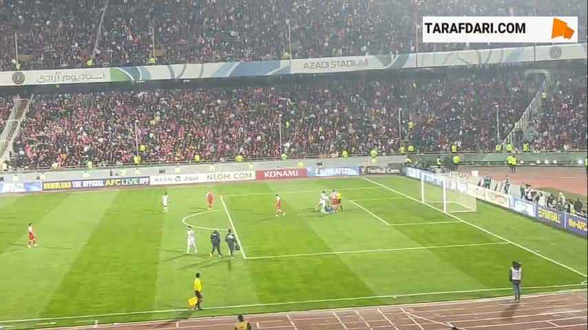 اعتراض هواداران و بازیکنان پرسپولیس به وقت تلف کردن های دروازه بان الدحیل / فیلم