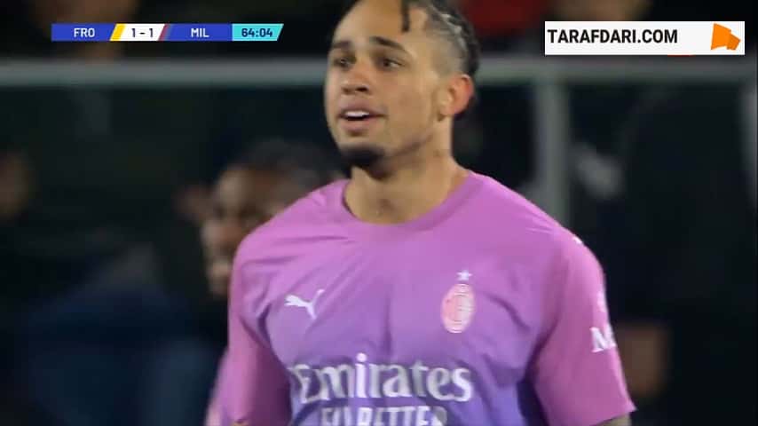 گل لوکا مازیتلی به میلان (فروزینونه 2-1 میلان)