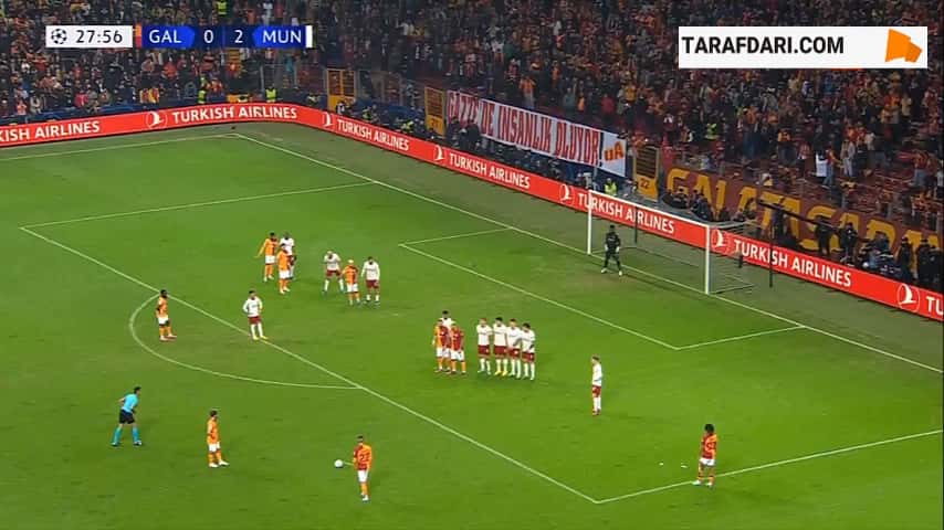 گل زیبای حکیم زیاش به منچستریونایتد (گالاتاسارای 1-2 منچستریونایتد)