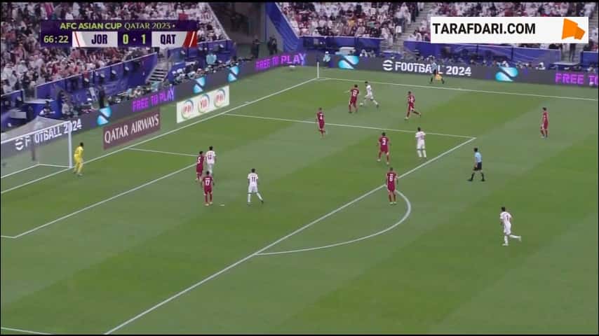 گل یزان النعیمات به قطر (اردن 1-1 قطر)