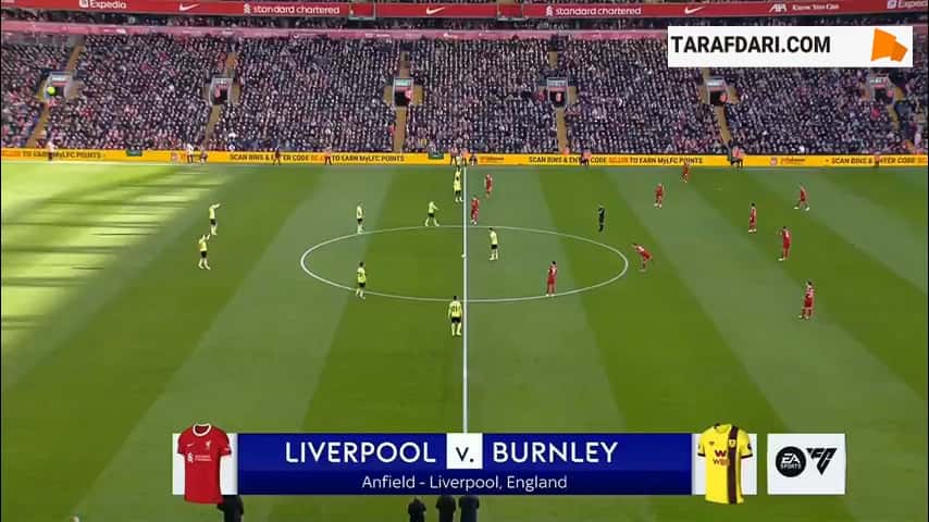 خلاصه بازی لیورپول 3-1 برنلی (لیگ برتر انگلیس - 2023/24)