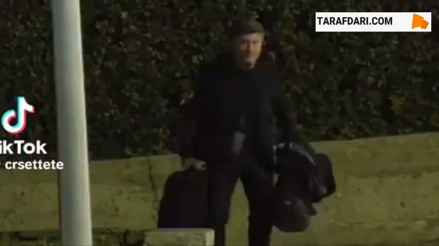 جا ماندن سرمربی ناپولی از اتوبوس تیم در شهر رم؛ ماتزاری با تاکسی به ناپل برگشت! / فیلم