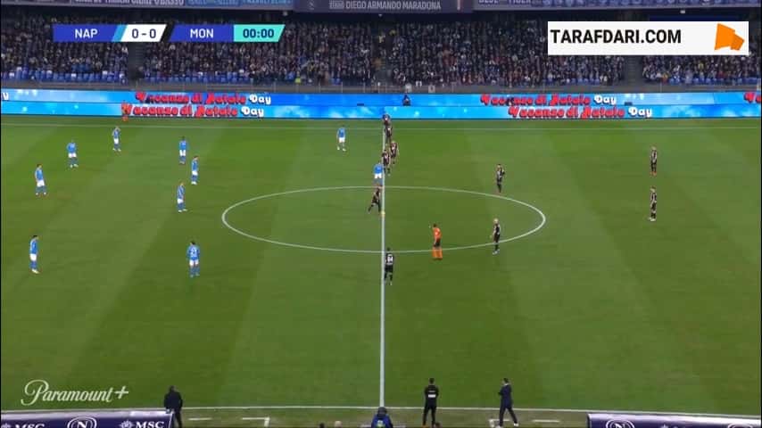 خلاصه بازی ناپولی 0-0 مونتزا (سری آ - 2023/24)