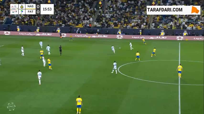 گل کریستیانو رونالدو به الفتح (النصر 1-0 الفتح)