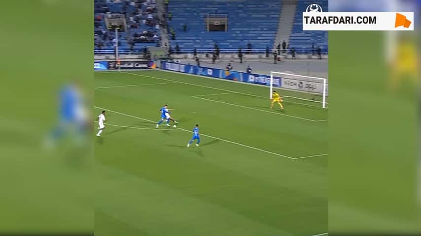 سیو استثنایی حسین خطیر مقابل الهلال (الهلال - نساجی)