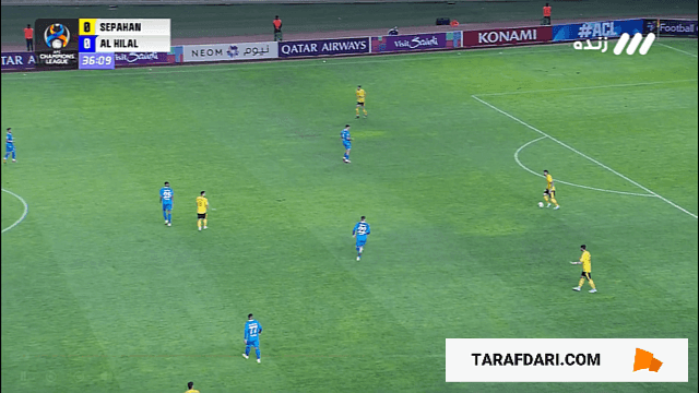 گل رامین رضاییان به الهلال (سپاهان 1-0 الهلال)