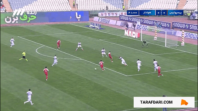 گل به خودی محبی مقابل پرسپولیس (پرسپولیس 1-0 هوادار)
