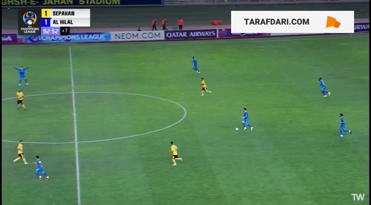 گل میترویچ به سپاهان (سپاهان 1-3 الهلال)
