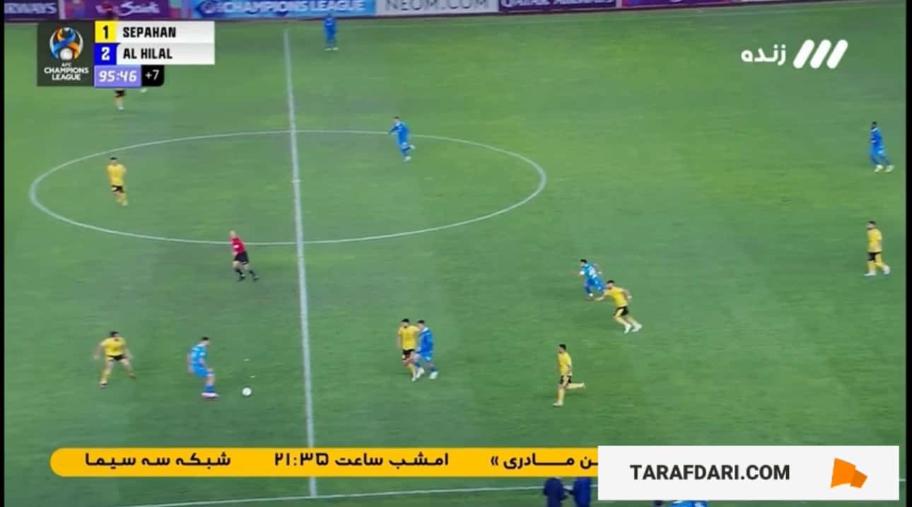 گل حمدان به سپاهان (سپاهان 1-3 الهلال)