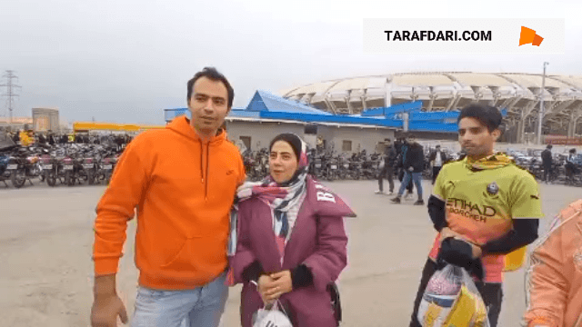 حضور خانوادگی زنان و مردان سپاهانی در ورزشگاه نقش جهان / فیلم