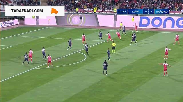 خلاصه بازی پرسپولیس 1 - 0 نساجی (لیگ برتر ایران - 1402/03)