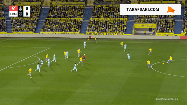 گل مونیر الحدادی به بارسلونا (لاس پالماس 1-0 بارسلونا)