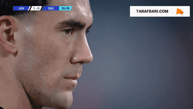 گل دوم و تماشایی ولاهوویچ به ساسولو از روی ضربه آزاد (یوونتوس 2-0 ساسولو)