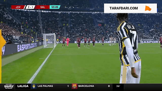 گل روگانی به سالرنیتانا (یوونتوس 3-1 سالرنیتانا)