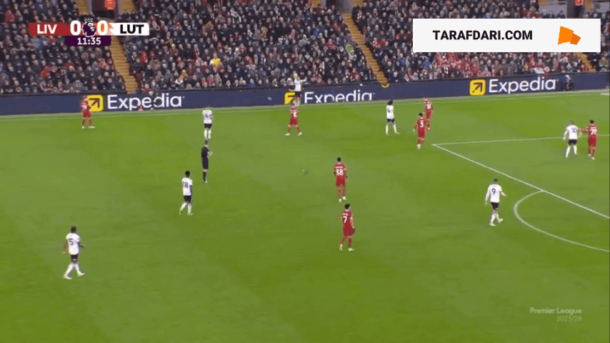 گل چیدوزی اوگبنه به لیورپول (لیورپول 0-1 لوتون تاون)