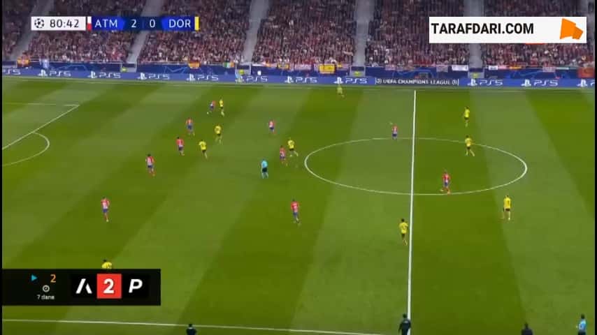 گل سباستین هالر به اتلتیکو مادرید (اتلتیکو مادرید 2-1 دورتموند)