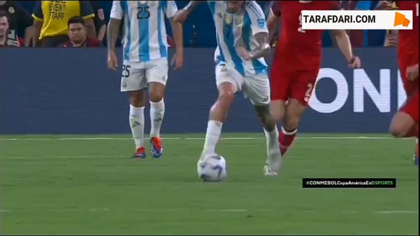 دایو واضح رودریگو دی پل مقابل کانادا