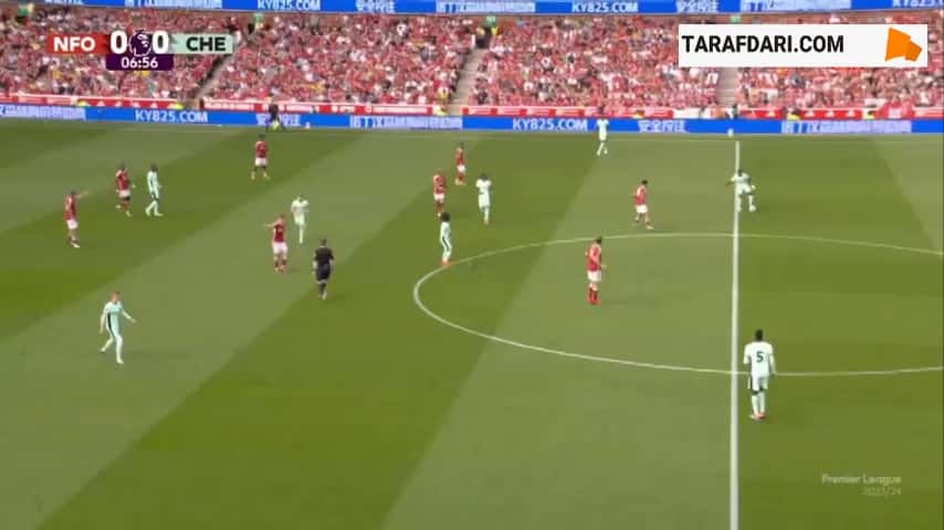 گل میخایلو مودریک به ناتینگهام فارست روی پاس زیبای کول پالمر (ناتینگهام فارست 0-1 چلسی)