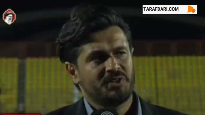 عذرخواهی سعید دقیقی از هواداران استقلال پس از شکست شمس آذر مقابل پرسپولیس / فیلم