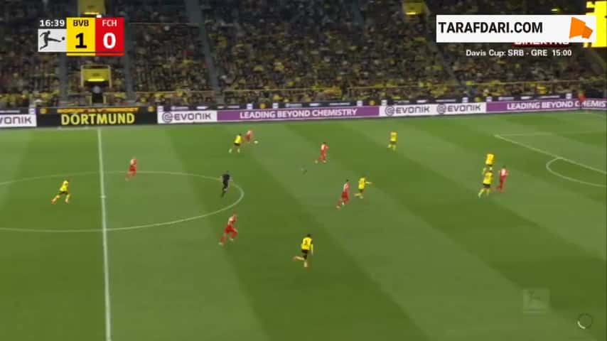 گل کریم آدیمی به هایدنهایم (دورتموند 2-0 هایدنهایم)