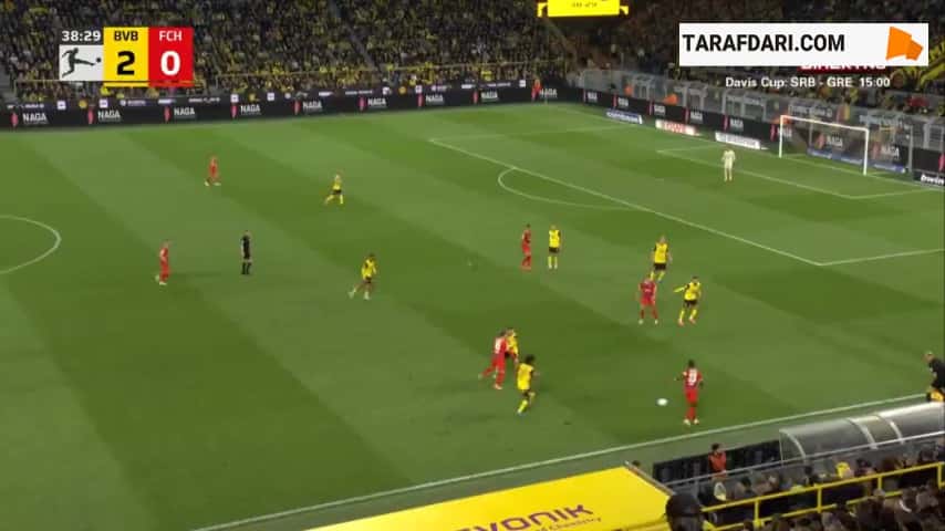 گل پیرینگر به دورتموند (دورتموند 2-1 هایدنهایم)