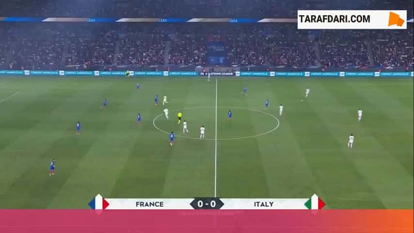 پیروزی ایتالیا در زمین فرانسه