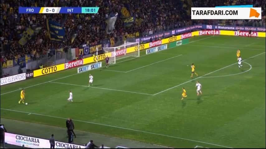 گل داویده فراتزی به فروزینونه (فروزینونه 0-1 اینتر)