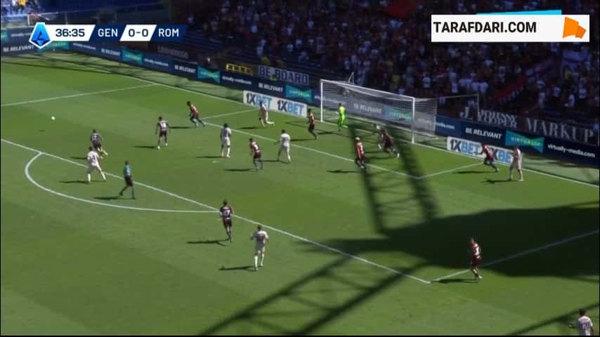 گل آرتم دووبیک به جنوا (جنوا 0-1 آاس رم)