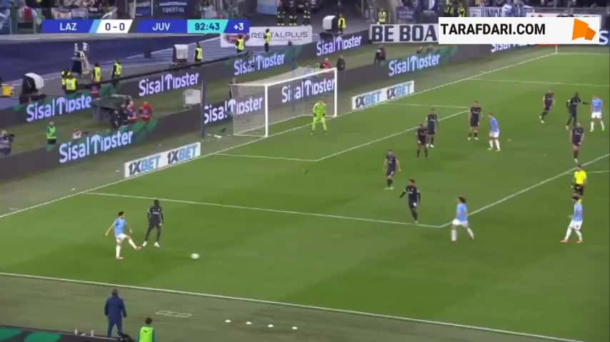 گل پیروزیبخش آدام ماروشیچ به یوونتوس در دقیقه 90+3 (لاتزیو 1-0 یوونتوس)