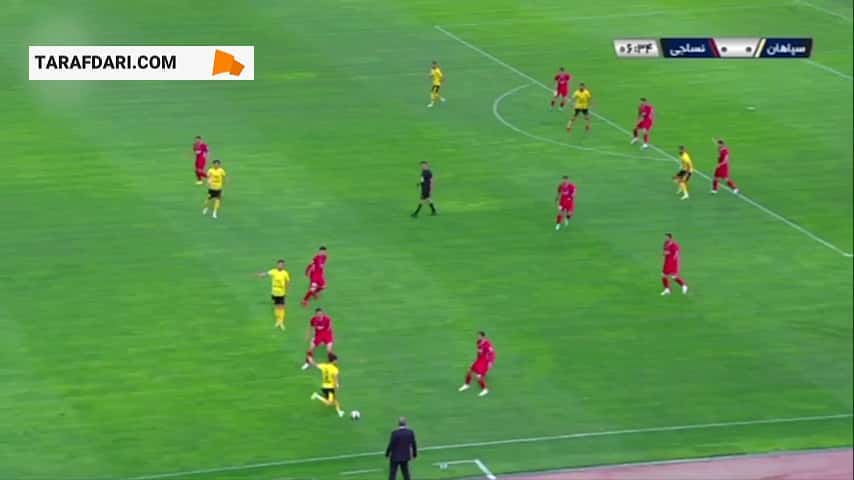 خلاصه بازی سپاهان 0-0 نساجی (لیگ برتر ایران - 1402/03)