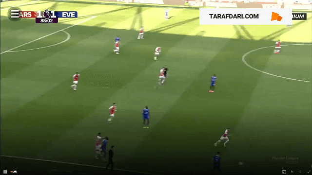 گل کای هاورتس به اورتون (آرسنال 2-1 اورتون)