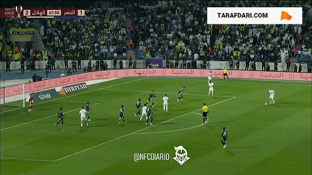 گل دوم الکساندر میتروویچ به النصر (النصر 1-3 الهلال)