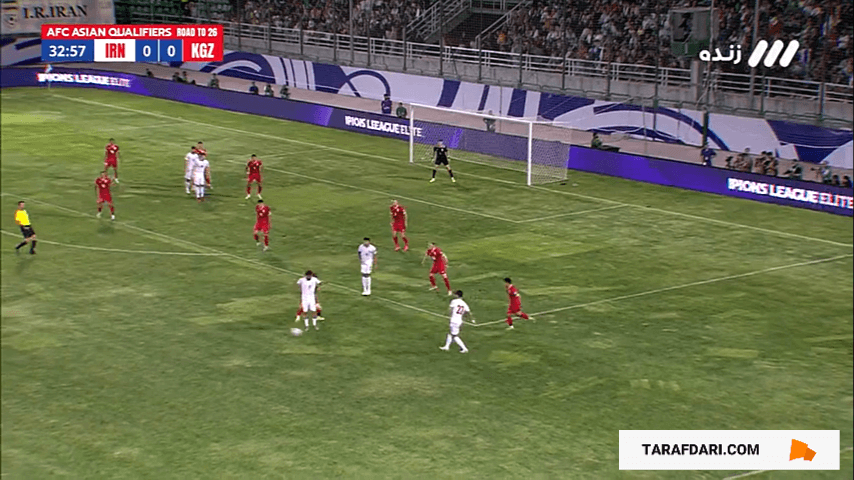 گل مهدی طارمی به قرقیزستان (ایران 1-0 قرقیزستان)