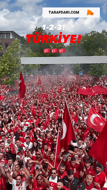 هواداران ترکیه ساعتها پیش از سوت آغاز بازی، شور و هیجان را به اوج رساندند!