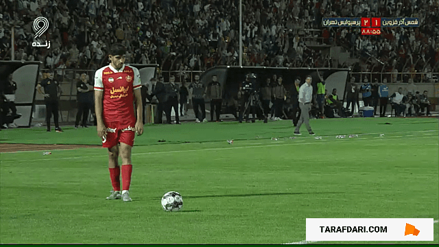 گل مهدی ترابی به شمس آذر روی اشتباه وحشتناک دروازه بان (شمس آذر قزوین 1-3 پرسپولیس)