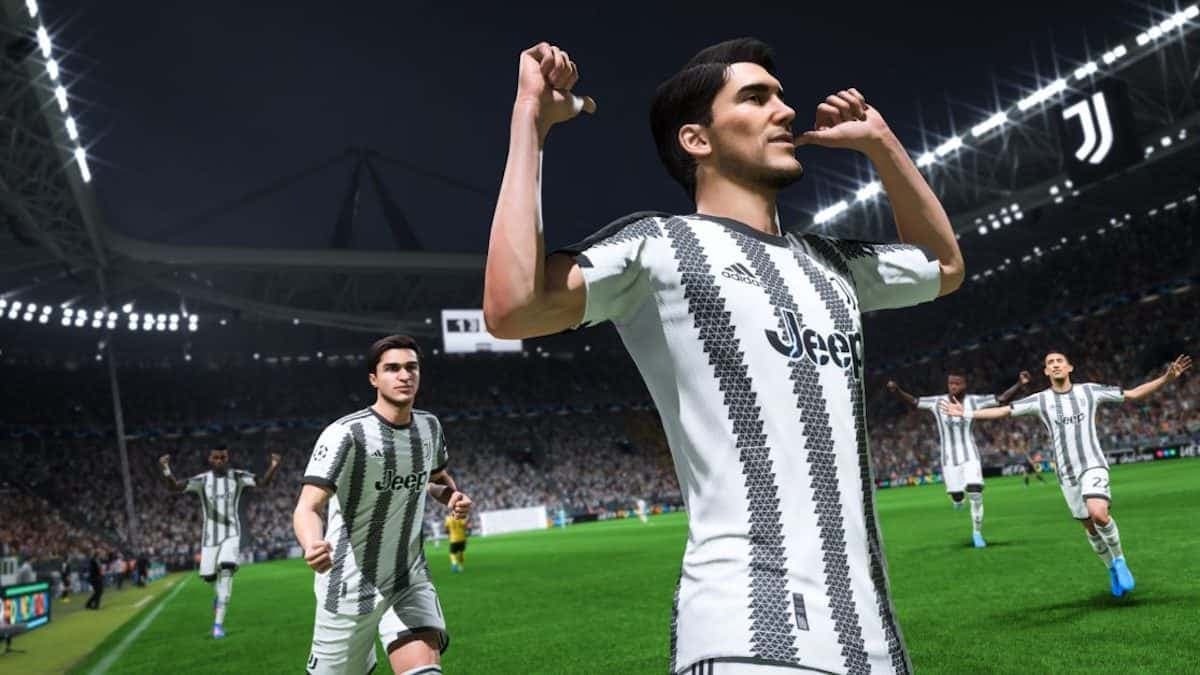 شبیهسازی بازیکنان یوونتوس در بازی EA Sports FC