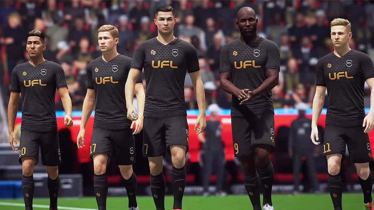 شبیهسازی بازیکنان فوتبال از جمله رونالدو در بازی UFL